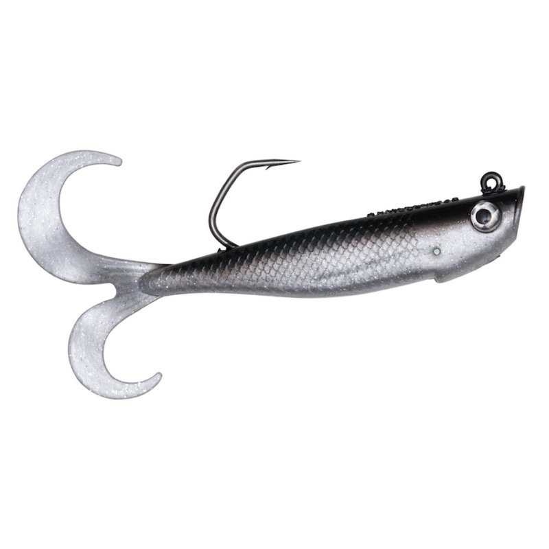 Hogy Slowtail|5 1/2″ Slowtail 1 1/4 oz|4 1/2″ Slowtail 1 oz|3 1/2″ Slowtail 3/4 oz|Bone|Olive|Black Silver|Chart Bone