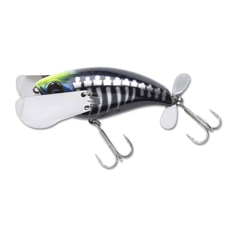 Jackall Pompadour|Black bone|Bone White|IS Gill bone|Yellow Frog