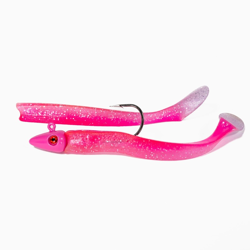 Joe Baggs Mini-Sandeels|1/2 oz|3/4 oz|1 oz|1 1/2 oz|2 oz|Sandeel|White|Pink
