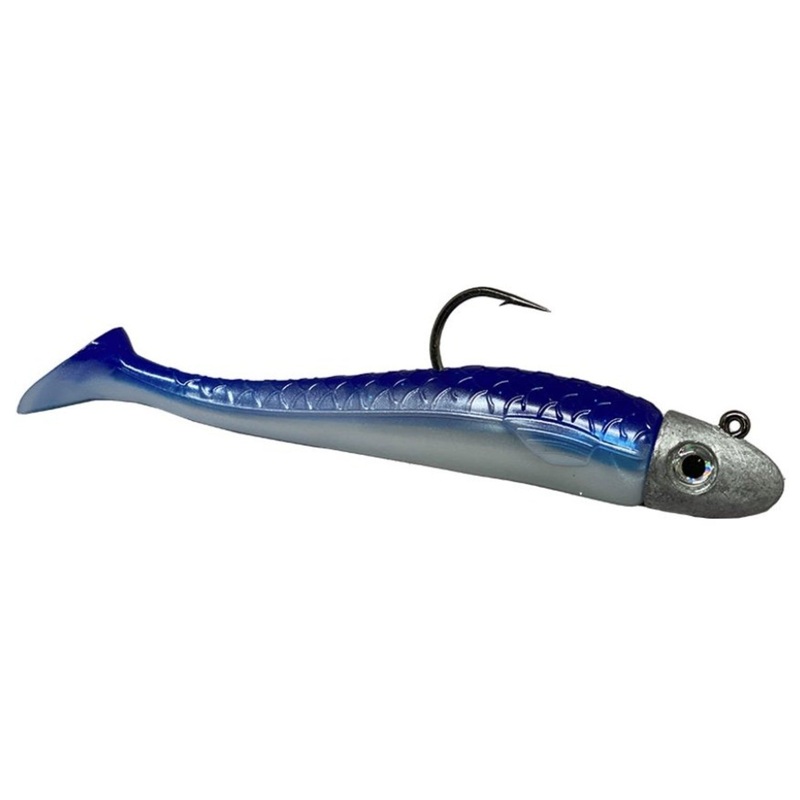 RonZ Z-Fin Paddletail|6″ – 3 1/2 oz|5″ – 1 1/4 oz|Blue and White|Mackerel|Pearl/Chartreuse|Sandeel|Silver|White|Green Mackerel
