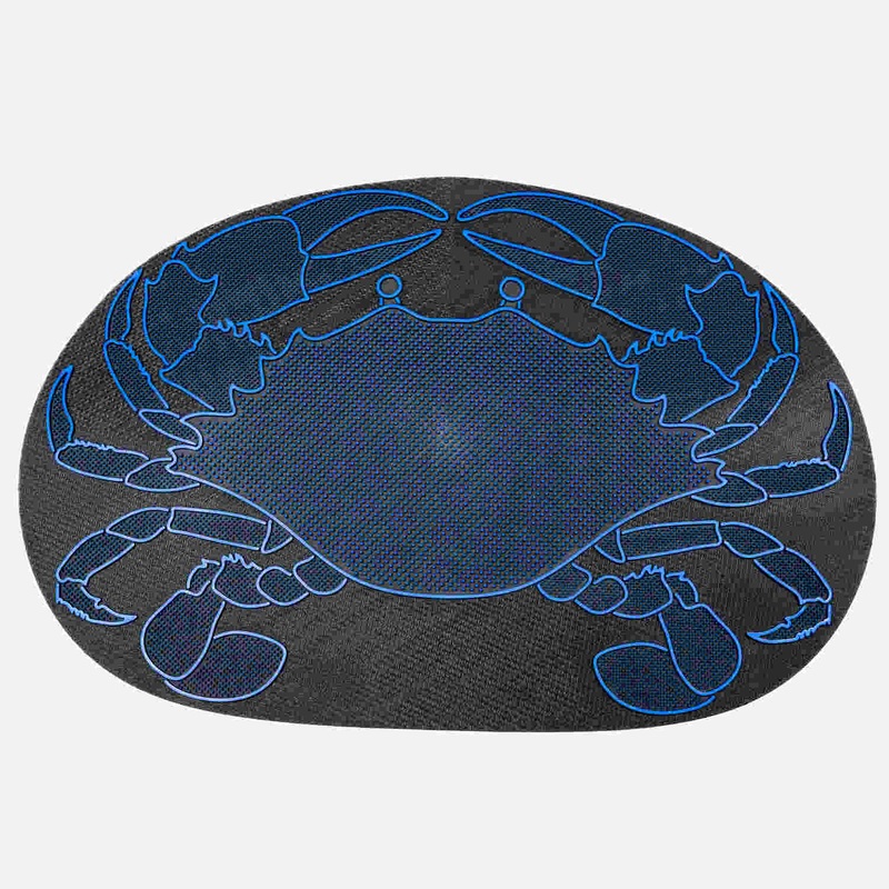 The Doormat Crab Doormat|Black/Blue|Black/Orange