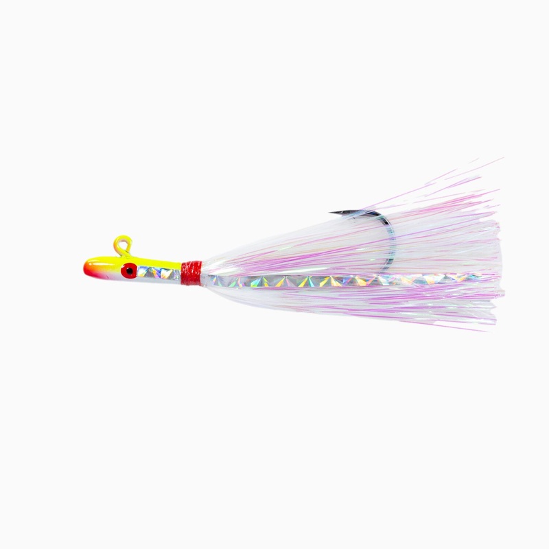 Tsunami Glass Minnow Teasers|Mylar Skirt|Silicone Skirt|Chartreuse/White|Chartreuse/Yellow|Orange/White|Pink/White|Red/White|Chartreuse w/ Silicone Skirt|Chartreuse/White w/ Silicone Skirt|Glow w/ Silicone Skirt|Green/Chartreuse w/ Silicone Skirt|Pink/Whi