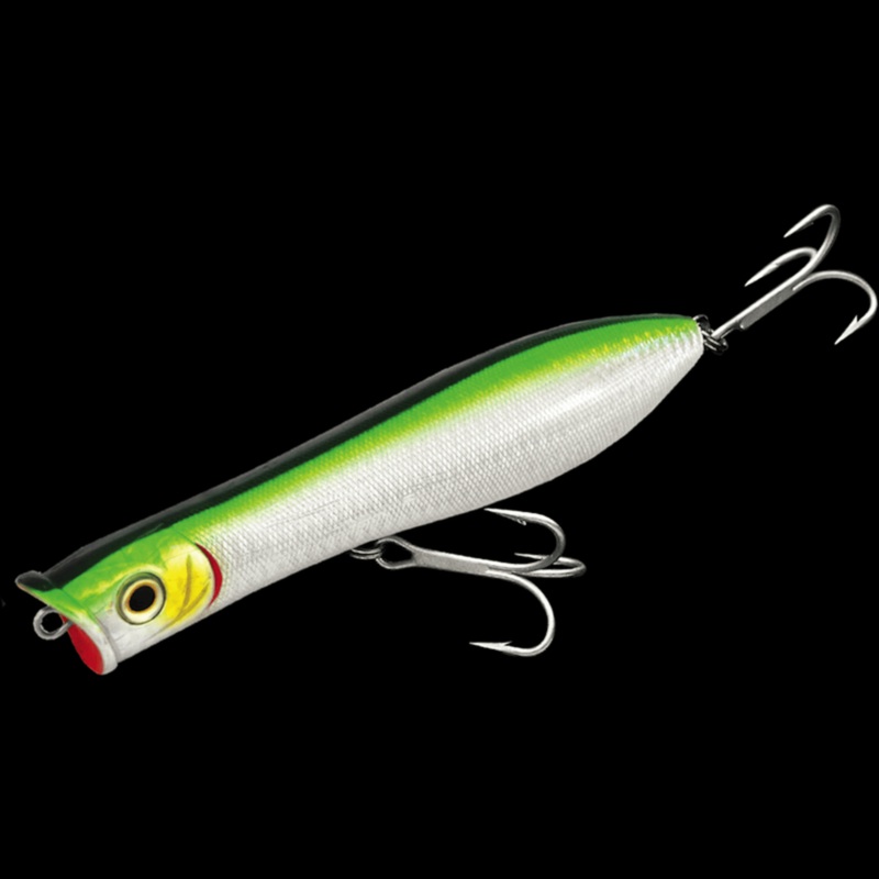 Tsunami Talkin Popper|TSTP4F|TSTP5F|TSTP6F|TSTP7F|Green Mackerel|Blue Mackerel|Bone White/Spot/Red Gill Eye|Black Back/Silver|Electro School Bus|Black Back/Silver Holo/White Scale|Sardine/Bunker|Golden Shad|Smelt|Electro Pearl White w/ Spot|Silver Back/Cl