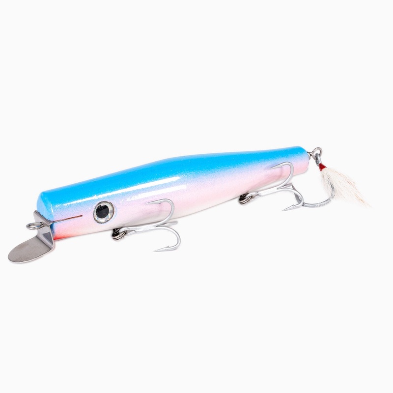 Wally’s Lures Wooden Danny|Blue/White|Blurple|Sandeel|White