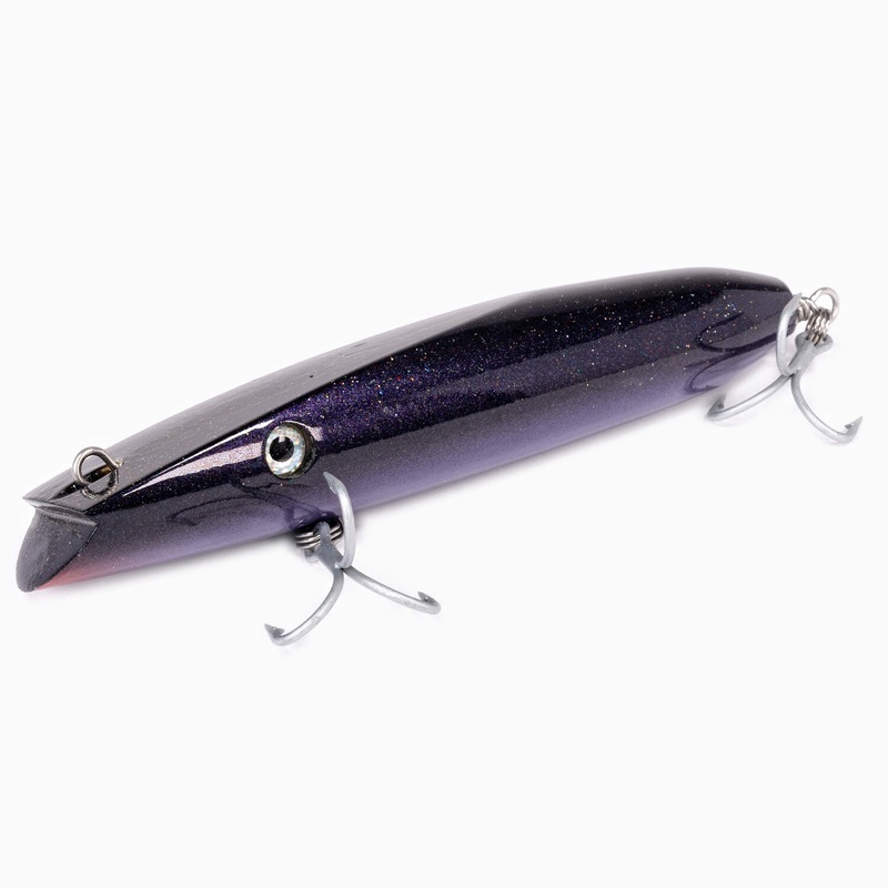 Wally’s Lures Wooden Darter|Blurple|Sandeel|Tan|White