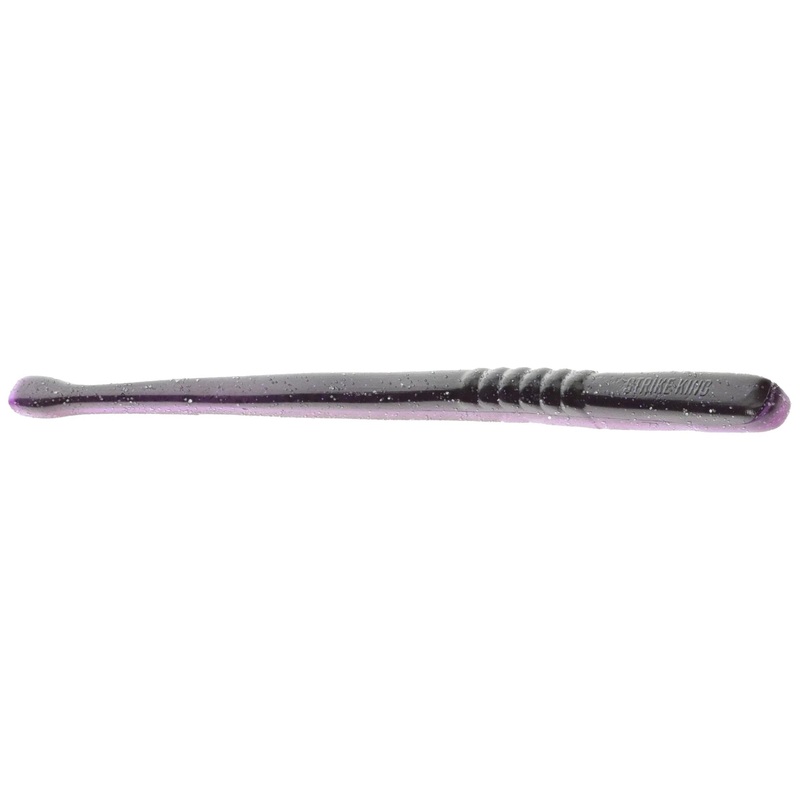 Strike King Filler Worm|Blackberry Jam|Bold Bluegill|Green Pumpkin|6″
