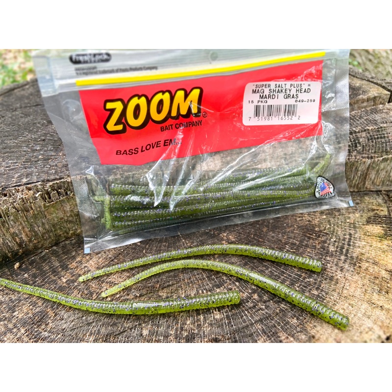 Zoom Magnum Shakey Head Worm 7 (15 Pk)