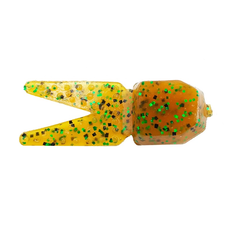 Zoom Tiny Salty Chunk (6 Pk)|Black|Brown|Flippin Blue|Flippin Purple|Green Pumpkin|Sapphire Blue|Rootbeer Pepper Green