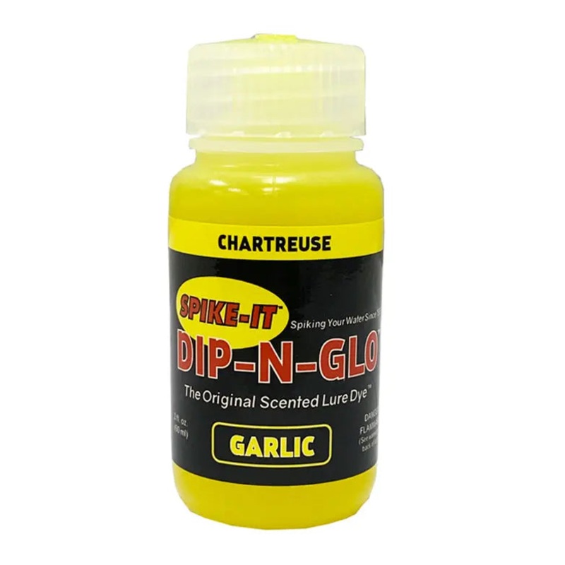 Spike It Dip-n-Glo|Crawlic Black|Crawlic Blue|Crawlic Chartreuse|Crawlic Fire Red|Crawlic Orange|Garlic Black|Garlic Blue|Garlic Chartreuse (2 oz)|Garlic Chartreuse (4 oz)|Garlic Clear|Garlic Fire Red (2 oz)|Garlic Grape|Garlic Green Pumpkin|Garlic Hot Pi