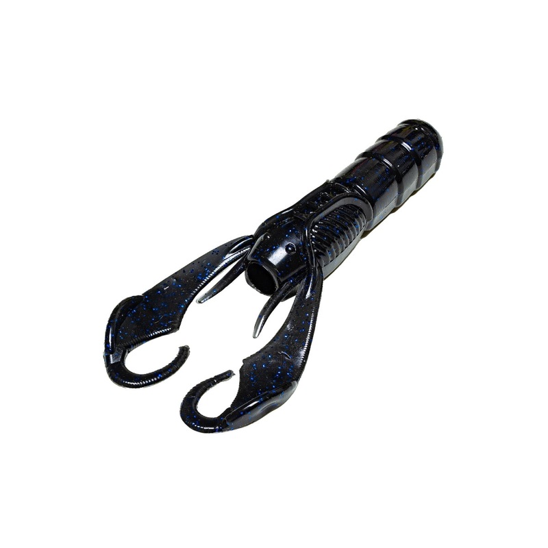 Secret Lures 3.7 Stupid Craw|Black & Blue|Lucky Penny