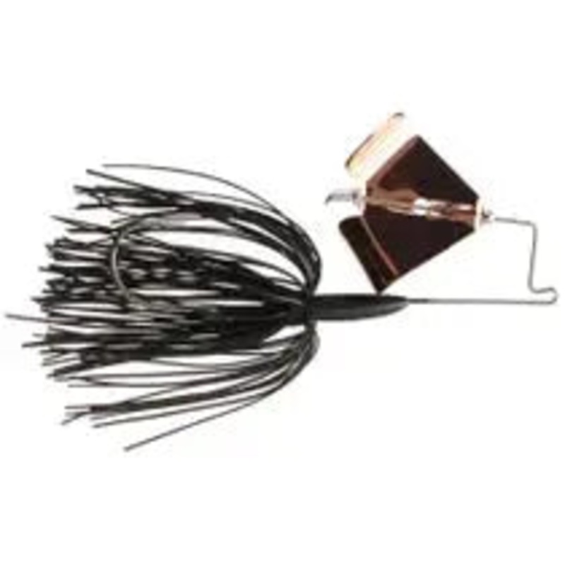 Boogerman Buzzbaits 1/4oz|Black/Copper Blade|White/Copper Blade