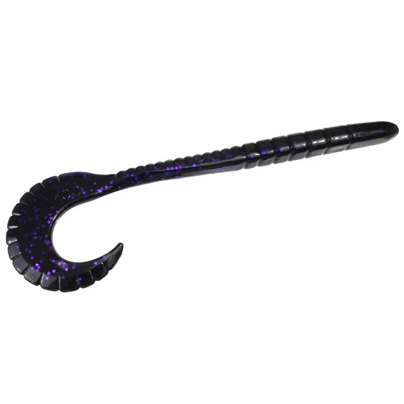 Zoom G-Tail Worm (10 Pk)|Black Grape|Black Light|Blue Fleck|Green Pumpkin|Junebug|Junebug Red|Moccasin Blue|Old Purple|Red Shad|Watermelon Red|Watermelon Seed