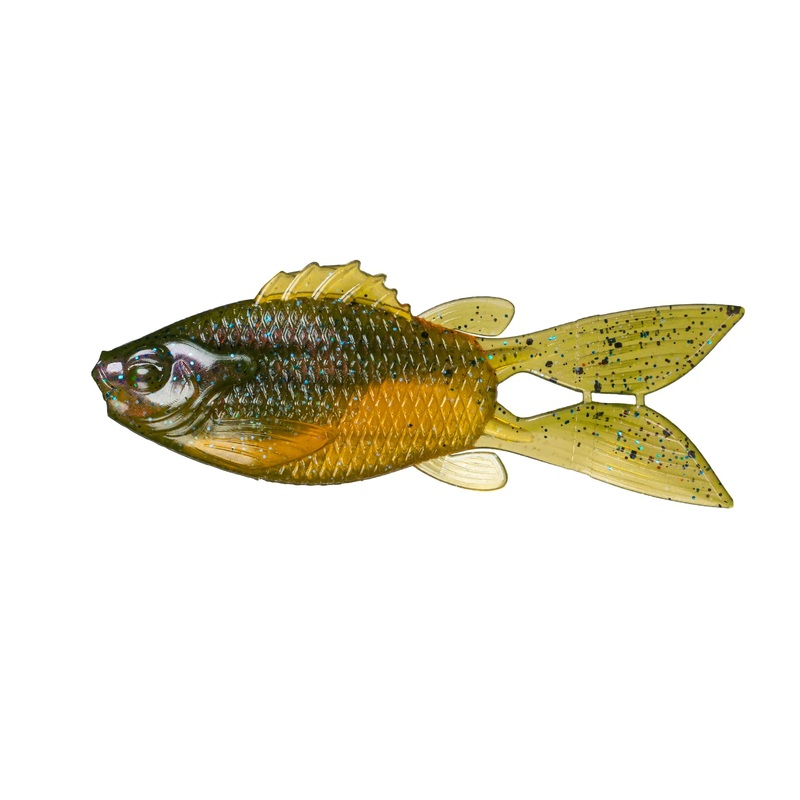 6th Sense FlipGill 3.8 (6 Pk)|4K Bluegill|4K Sunfish|Baby Bluegill|Baby Crappie|Gizzard Shad|Green Pumpkin Pro|Mudbelly Gill|Watermelon Red