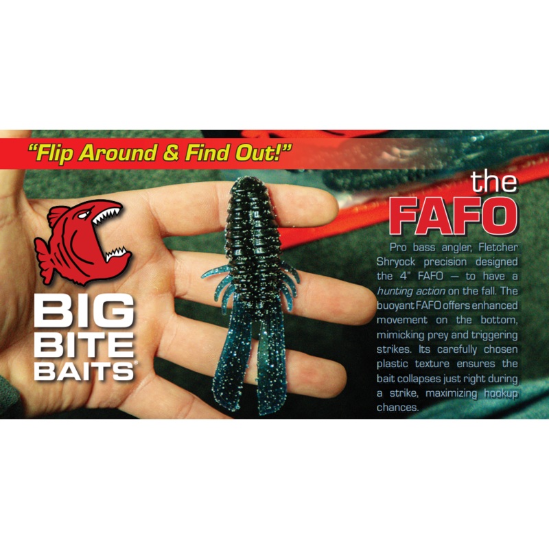 Big Bite Baits 4 FAFO (Flip Around & Find Out!) 8 Pk