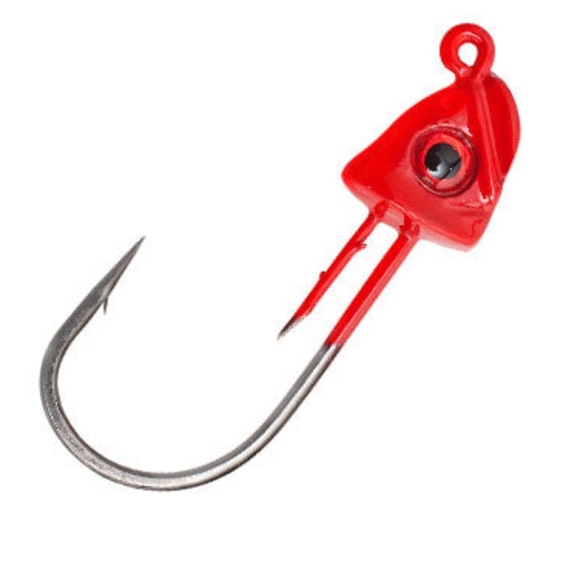 Z-Man JigheadZ|1/4 oz | 3/0 | Red|1/4 oz | 3/0 | Unpainted