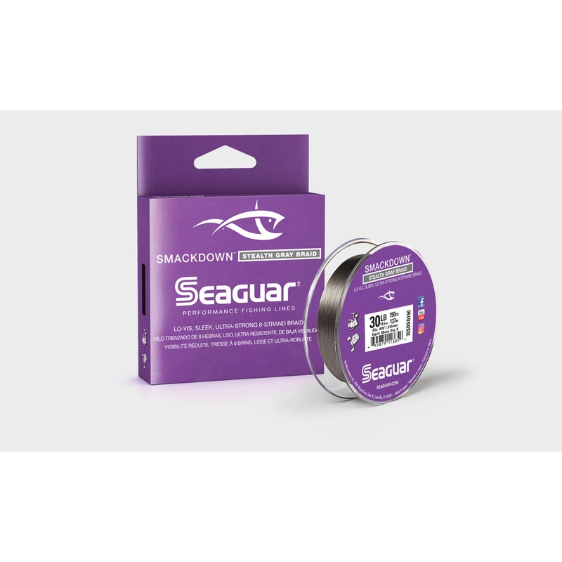 Seaguar Smackdown|Stealth Gray|Flash Green|10 lb | 150yd|15lb | 150yd|20 lb | 150yd|30 lb | 150yd|40lb | 150yd|50 lb | 150yd|65 lb | 150yd