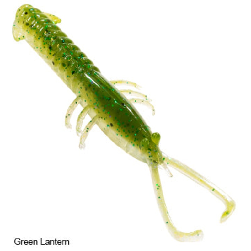 Z-Man Jerk Shrimpz|Green Lantern|Pearl|Laguna Shrimp|Glow/Chartreuse Tail|Sexy Penny