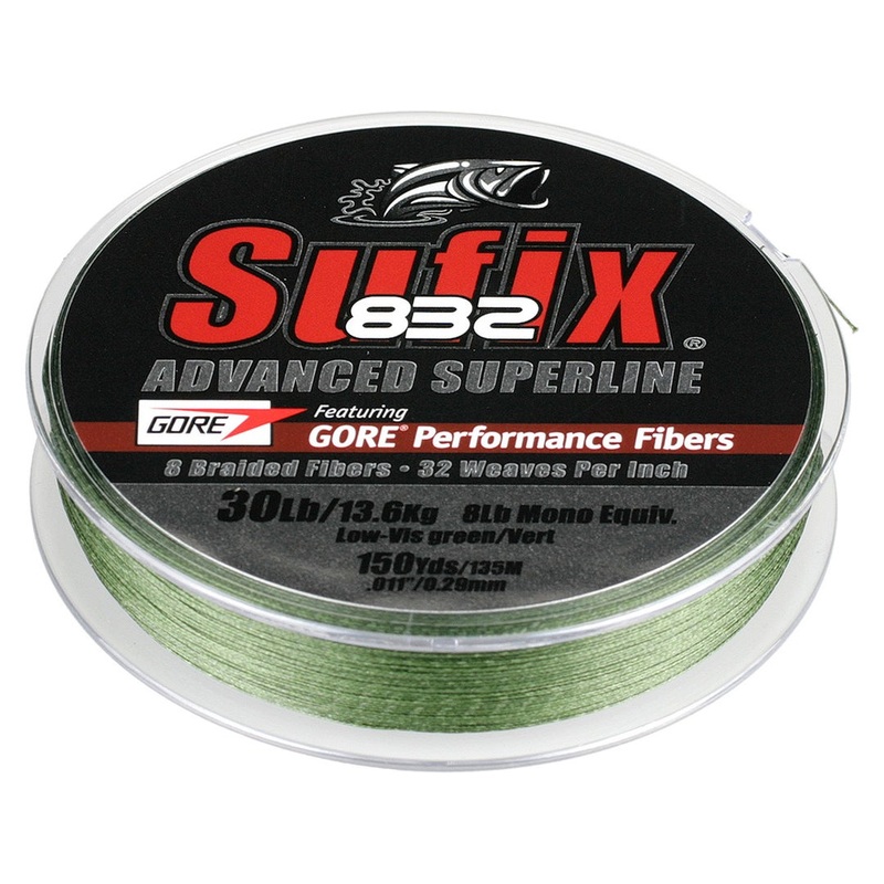 Sufix 832 Braid|Green|Ghost|Camo|Coastal Camo|10LB-150YD|15LB-150YD|20LB-150YD|30LB-150YD|40LB-150YD|50LB-150YD|65LB-150YD