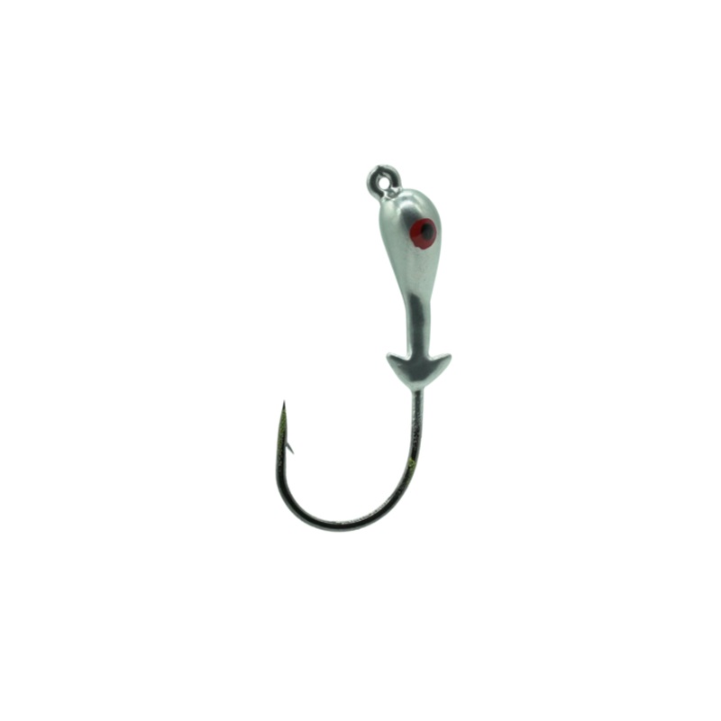 Mission Fishin Jig Head 1/4Oz|Silver|Black Gold|Chartreuse|Gold|New Penny|Pink|Red|White|Brown/Gold|Glow