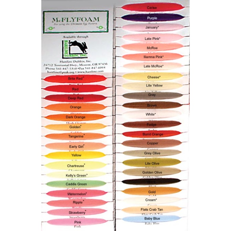 Mcflyfoam|Burnt Orange|Golden Olive|Light Olive|Crab Tan|Chartreuse|Purple|Black|Gold