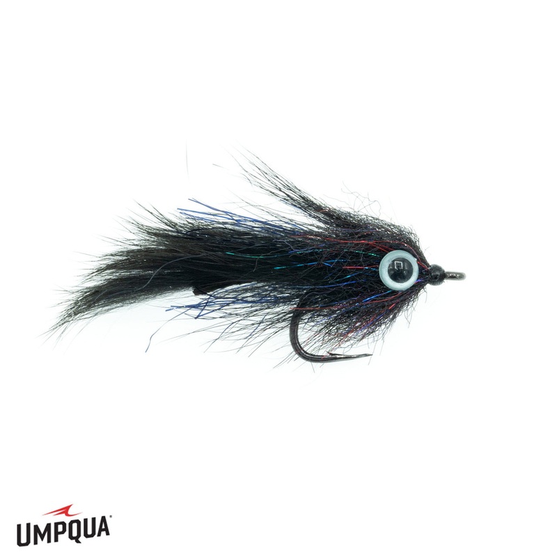 Umpqua Bumpin’ Bunny|White|Black|Chartreuse