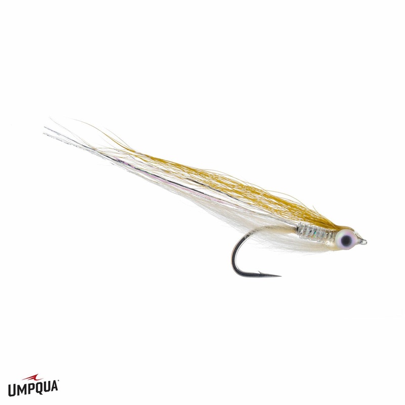 Umpqua Q’s Glass Minnow|04|Olive/White|Tutti Fruitti