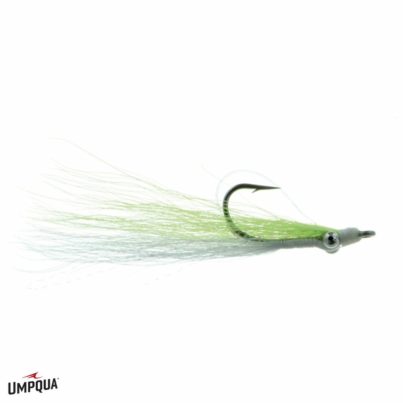 Umpqua Skinny Water Minnow|White/ Chartreuse|Tan/ White|Grey/White|Pink/White||2||4||6