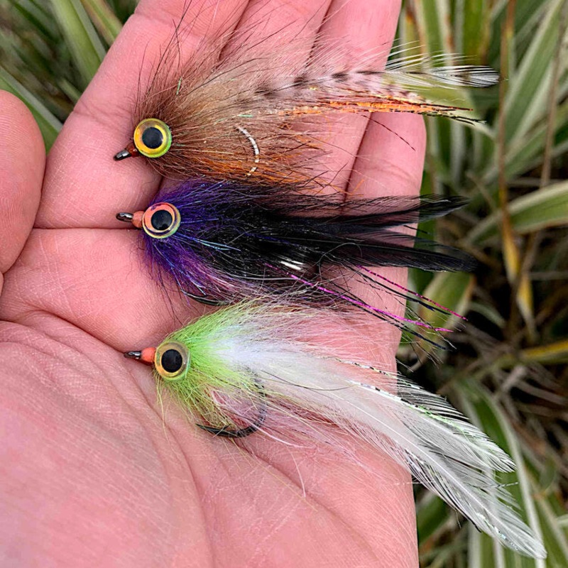 Sight Cast Matagorda Mullet|Chartreuse/White|Tan/Brown|Black/Purple