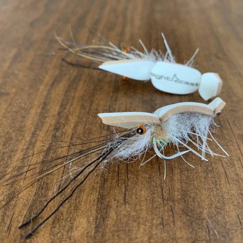 Sight Cast Popcorn Shrimp|White/Tan|Tan/Brown