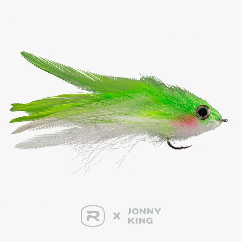 Rio King Kinky Muddler|Chartreuse|Camel