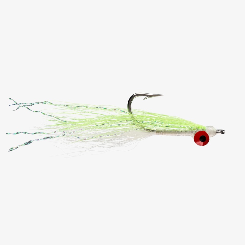 Rio Clouser Minnow|Chartreuse / White|Gray / White|White|Pink / Chartreuse|Dark Brown / Orange|Black / Olive|Olive / White|2/0|2|6|4