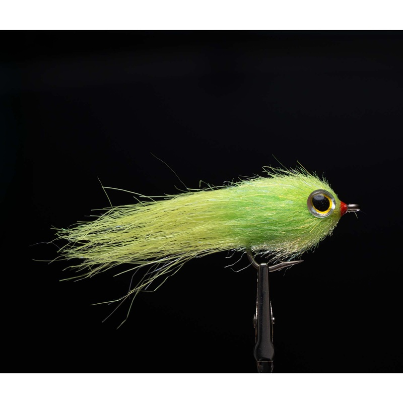 Zippy Flies Brushy Baitfish|Chartreuse|Black/Purple|Chartreuse/Green|Black/Pink|Orange/Brown|Olive|2|1/0