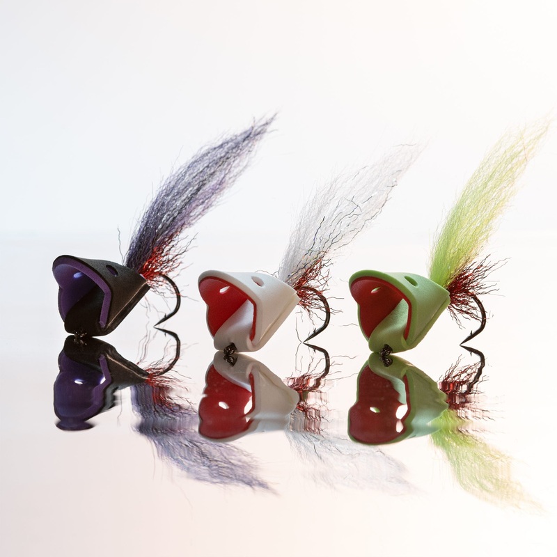 EP Hollow Popper|White Tiger|Hot Chartreuse|Black/Purple|1/0