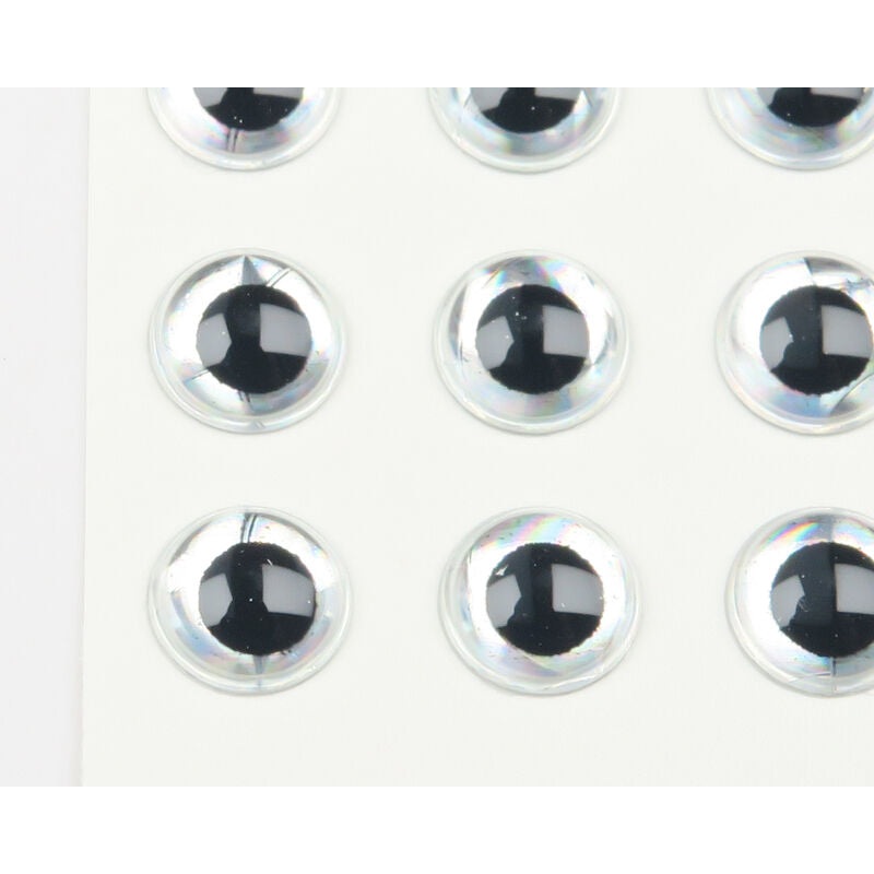 3D Big Fish Eyes|Silver|Super Pearl|1/2″ (13mm) – 18 pk|3/4″ (19mm) – 8 pk