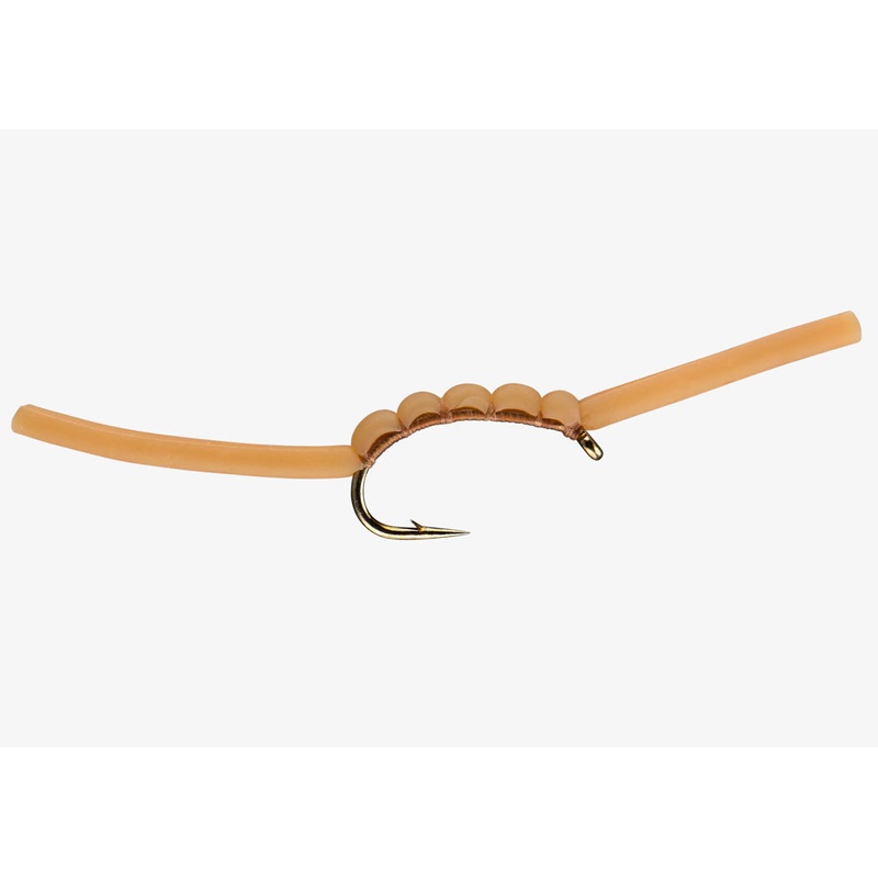RIO Squirmy Wormy Worm|Tan|San Juan Red|10