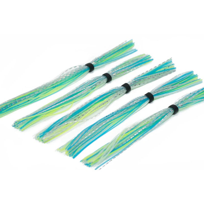 6th Sense Silicone Skirt|Blue-Treuse Flash|Chartreuse Pro Blue|Golden Shiner|Pro Blue Shad|Sexified Shad