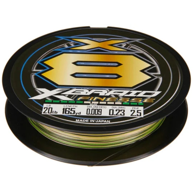 XBraid X8 Finesse Braided Fishing Line – 165yds