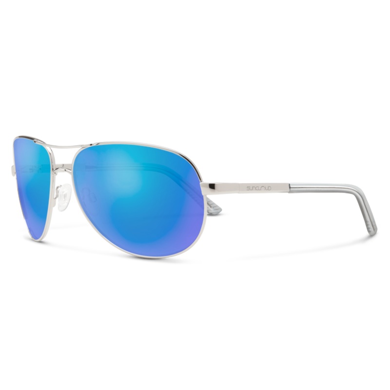 Suncloud Aviator Sunglasses|Silver Polarized Blue Mirror Lens|Gold Polarized Gray Green Lens|Gunmetal Polarized Silver Mirror Lens