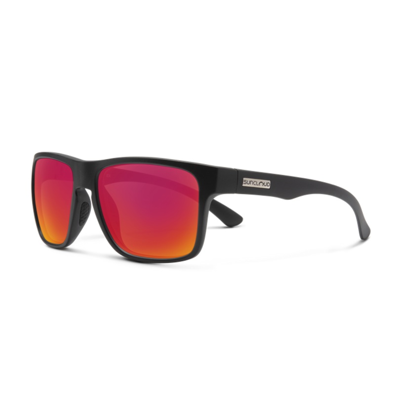 Suncloud Rambler Sunglasses|Matte Black Polarized Red Mirror|Transparent Gray Polarized Plasma Mirror|Matte Tortoise Polarized Green Mirror|Blackened Tortoise Polarized Brown Lens|Matte Black Polarized Blue Mirror Lens