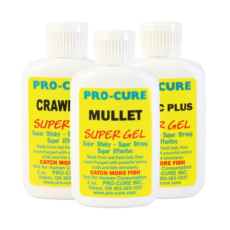 Pro-Cure Super Gel Scents|ANISEED|BLOODWORM|BLOODY TUNA|BLUE CRAB|BUTT JUICE|CRAWFISH|GARLIC PLUS|MULLET|SARDINE/PILCHARD|SALTWATER YABBY/NIPPER|SHRIMP