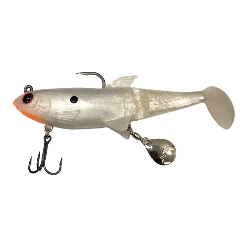 Molix Shad 120mm Swimbait|AUSSIE PEARL WHITE|BLACK GOLD TIGER|BROWN GOLD|GHOST BASS|PERCH|RED CLAW CRAW|SILVER MINNOW