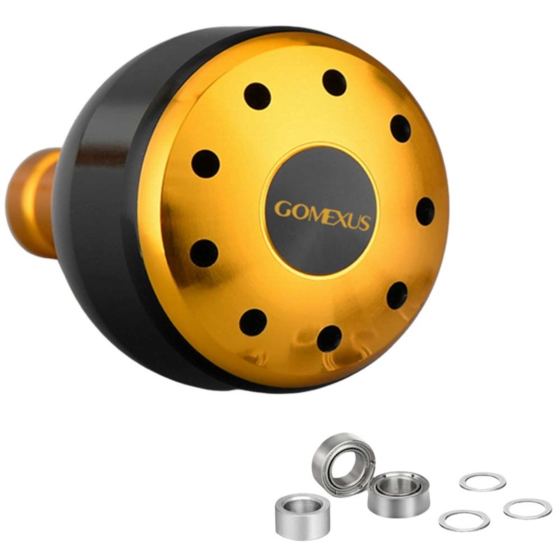 Gomexus CNC 30mm Power Knob|BLACK/GOLD|BLACK/SILVER