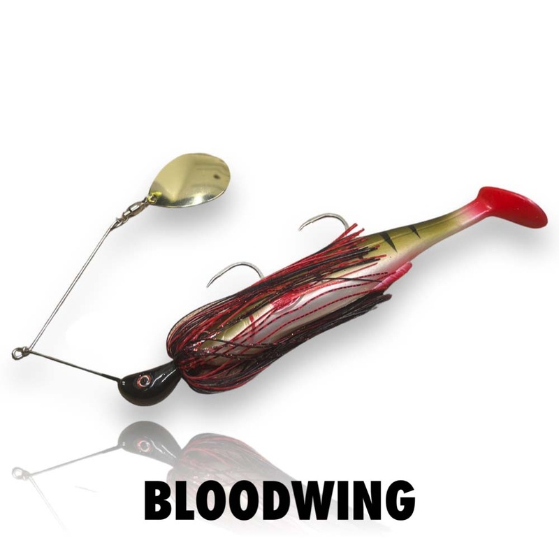 Spin Wright 1oz Beast Spinnerbait Irukandji 7