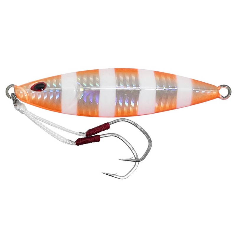 Storm Gomoku Koika Jig 150g|UV BLUE FUSILIER|ORANGE ZEBRA|UV CHARTREUSE GLOW ZEBRA|NAKED FLASH