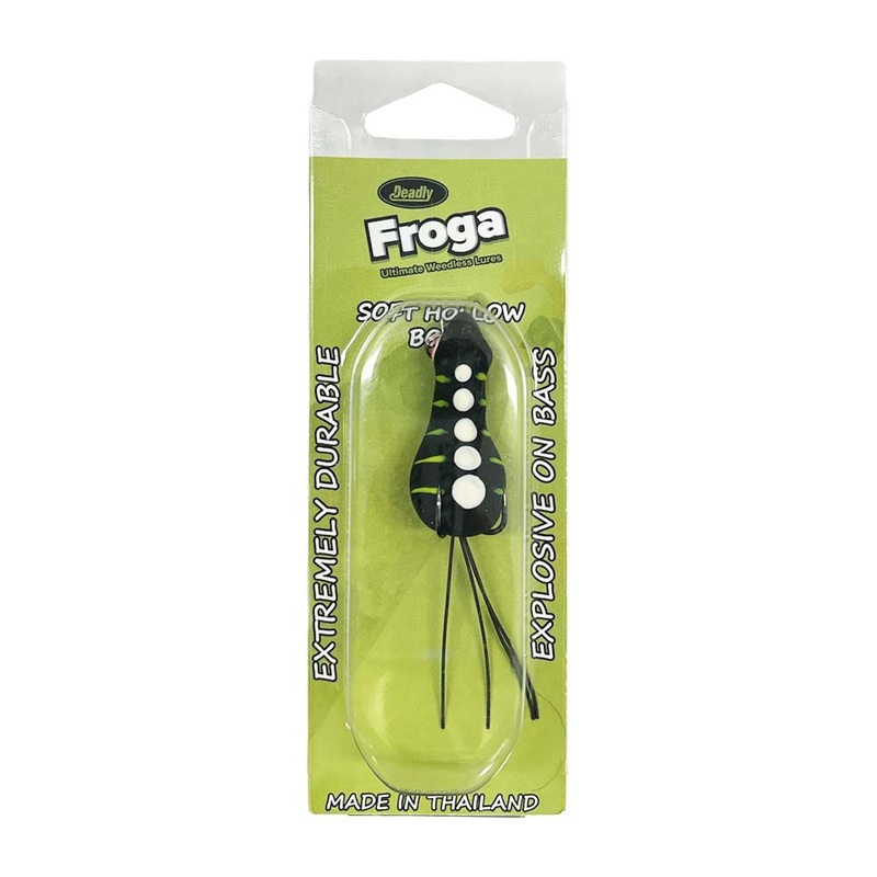 Deadly Froga Geka 45mm Lure|BLACK/WHITE|GREEN/WHITE|RED/GREEN