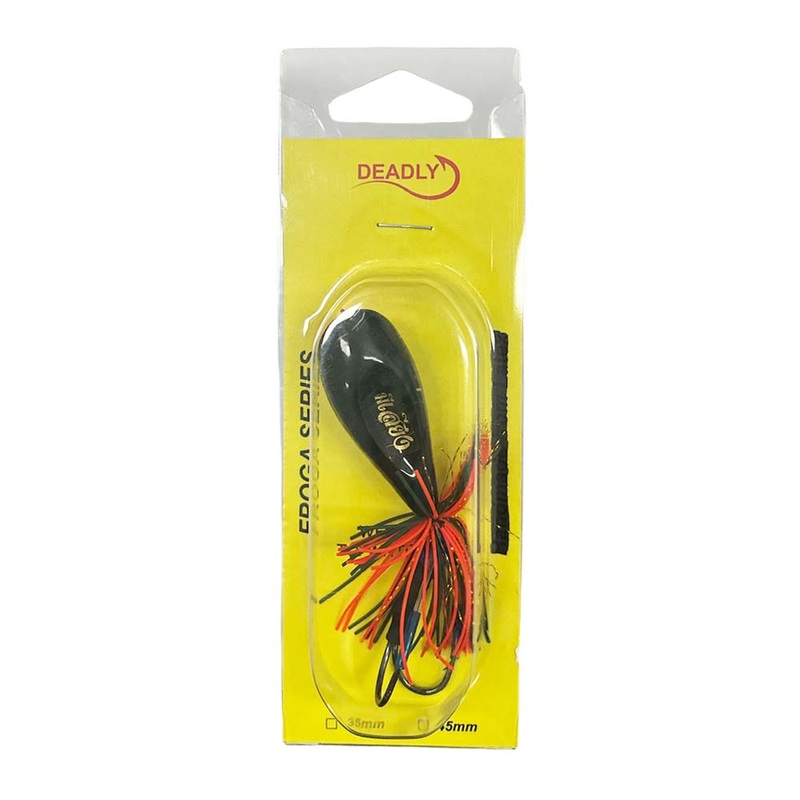 Deadly Froga Jitter 60mm Lure|BLACK|GREEN|YELLOW