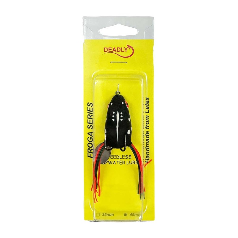 Deadly Froga Spinta 45mm Lure|BLACK|BROWN|GREEN|BLACK/WHITE/RED