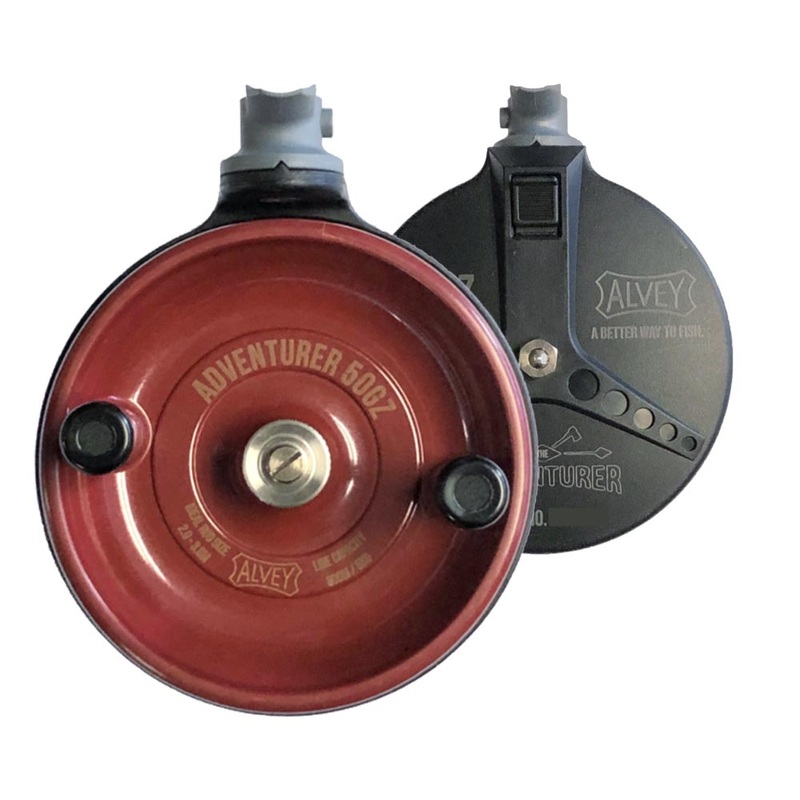 Alvey 50GZ Adventurer Reel|MAROON|YELLOW