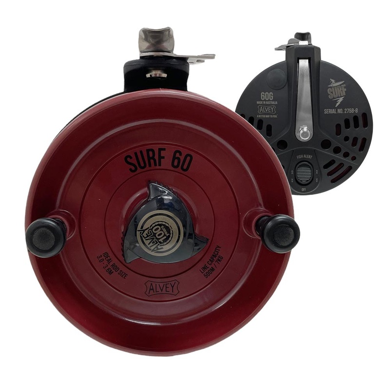 Alvey 60G Surf Reel|MAROON|PURPLE|YELLOW
