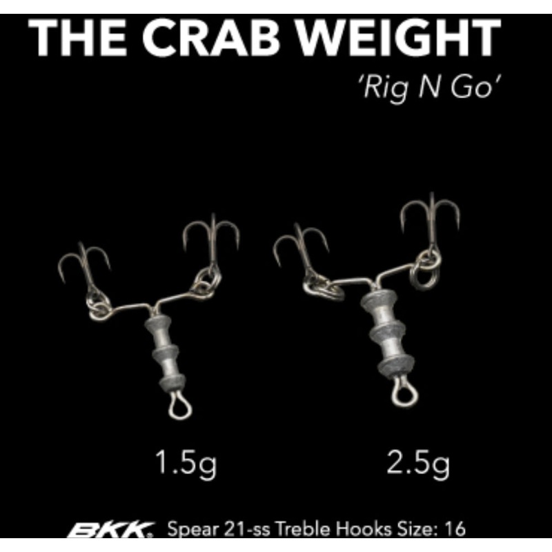 Crab Weight ‘Rig n Go’ with hooks